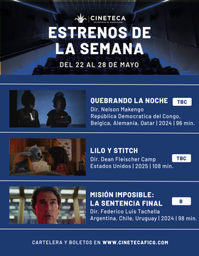 Cartel de Estrenos de Cineteca FICG