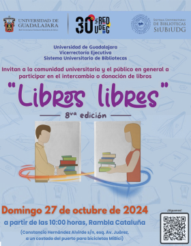 Cartel de la 8va edición "Libros libres"