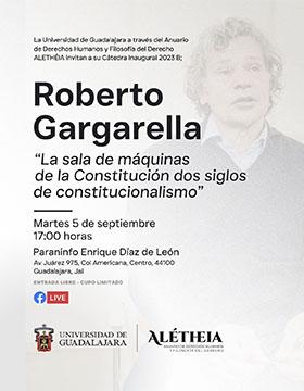 Cartel de la Cátedra inaugural 2023B: La sala de máquinas de la Constitución, dos siglos de constitucionalismo