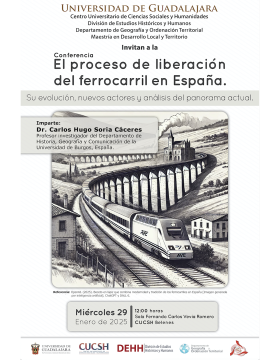 Cartel de la Conferencia: El proceso de liberación del ferrocarril en España
