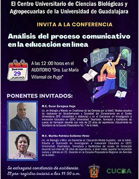 Cartel de la Conferencia: Análisis del proceso comunicativo en la educación en línea
