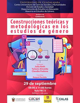 Cartel de la Conferencia: Construcciones teóricas y metodológicas en los estudios de género