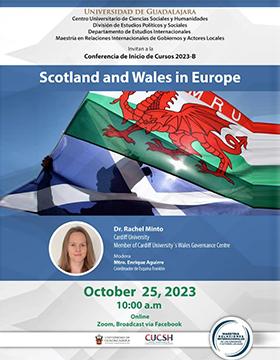 Cartel de la Conferencia de inicio de cursos 2023-B: Scotland and Wales in Europe