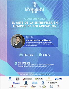 Cartel de la Conferencia: El arte de la entrevista en tiempos de polarización