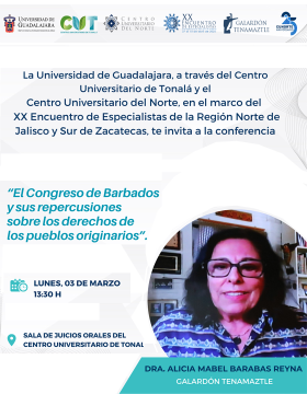 Cartel de la Conferencia: El congreso de Barbados y sus repercusiones sobre los derechos de los pueblos originarios