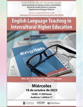 Cartel de la Conferencia: English Language Teaching in Intercultural Higher Education