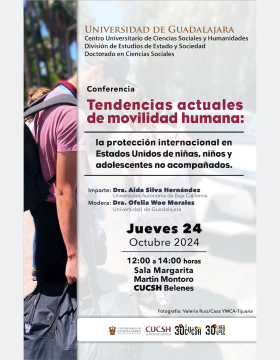 Cartel de la Conferencia: Tendencias actuales de movilidad humana