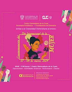 Cartel de la Conmemoración del Día Internacional de la Mujer en el CUCosta