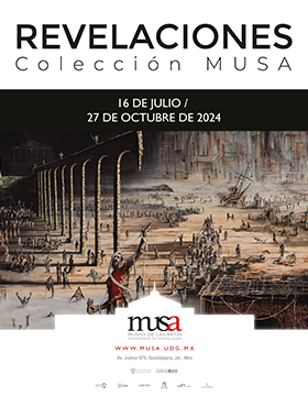 Cartel de la Exposición: Revelaciones. Colección MUSA