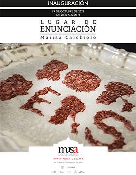 Cartel de la Inauguración de la exposición Lugar de enunciación