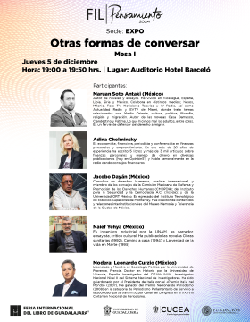 Cartel de la Mesa 1: Otras formas de conversar. Instrucciones para hablar sobre Medio Oriente