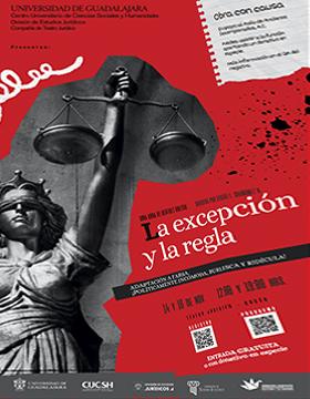 Cartel de la Obra de teatro: La excepción y la regla