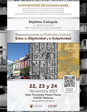 Cartel del Séptimo Coloquio de la Red Internacional Patrimonio Cultural y Ciencias Sociales