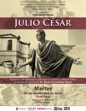 Cartel de la Proyección de la película: Julio César