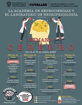 Cartel de la Semana del Cerebro en CUValles