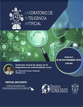 Cartel de la Sesión: Asistente virtual de apoyo en el diagnóstico de enfermedades raras