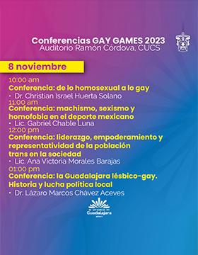 Cartel de la Conferencia GAY GAMES 2023