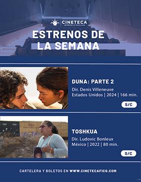 Cartel de los estrenos de la Cineteca FICG