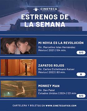 Cartel de los estrenos de la Cineteca FICG