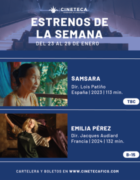 Cartel de los estrenos de la Cineteca FICG