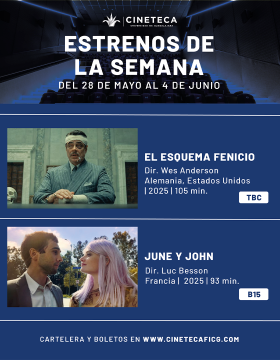 Cartel de los estrenos de la Cineteca FICG