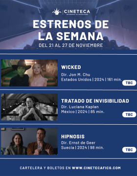 Cartel de los estrenos de la Cineteca FICG