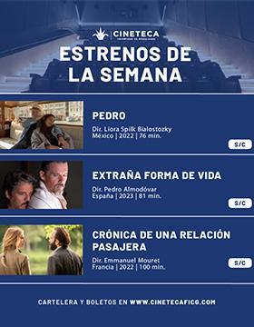 Cartel de los estrenos de la Cineteca FICG, del 14 al 20 de septiembre
