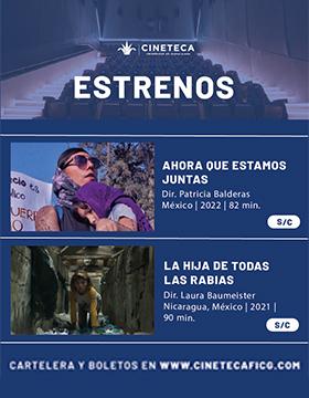 Cartel de los estrenos de la Cineteca FICG, del 30 de noviembre al 6 de diciembre