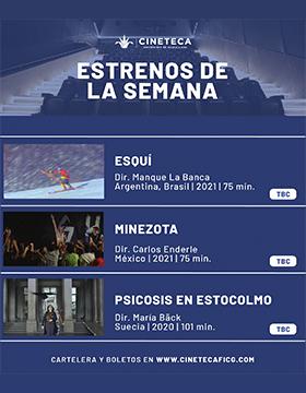 Cartel de los estrenos de la Cineteca FICG, del 6 al 12 de julio