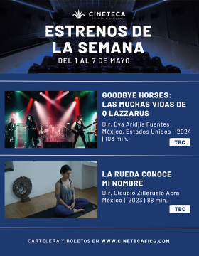 Cartel de los estrenos de la Cineteca FICG