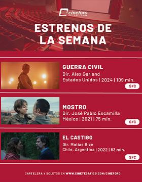 Cartel de los estrenos del Cineforo Universidad