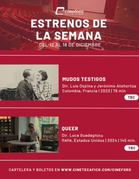 Cartel de los estrenos del Cineforo Universidad