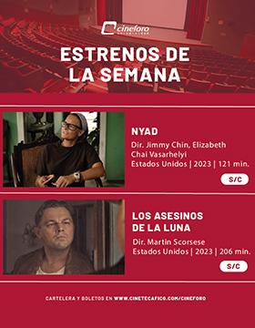 Cartel de los estrenos del Cineforo Universidad, del 18 al 25 de octubre