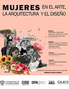 Cartel de Mujeres en el arte, la arquitectura y el diseño