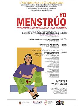 Cartel de Yo menstrúo. Jornada por el Día Mundial de la Salud Menstrual