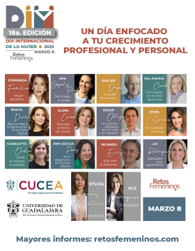 Cartel del 18a. Edición del Día Internacional de la Mujer “Retos femeninos”
