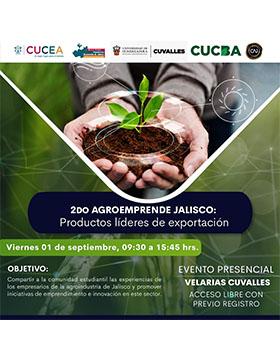 Cartel del 2do Agroemprende Jalisco Productos líderes de exportación