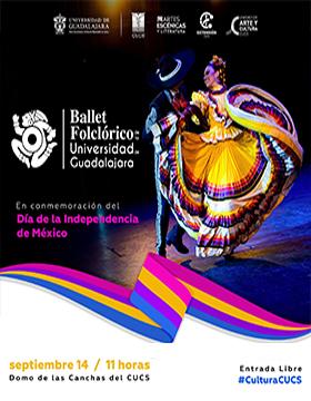 Cartel del Ballet Folclórico de la Universidad de Guadalajara