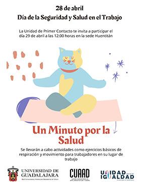 Cartel del Día de la Seguridad y Salud en el Trabajo “Un minuto por la salud”