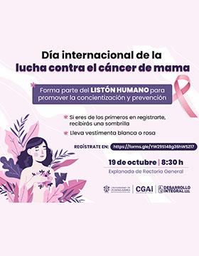 Cartel del Día Internacional de la Lucha contra el Cáncer de Mama
