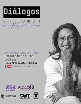 Cartel de los Diálogos en común con Kenya Cuevas