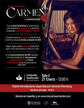 Cartel del En vivo desde el MET Ópera Carmen de Bizet