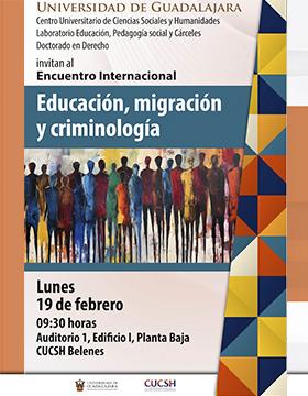 Cartel del Encuentro Internacional: Educación, migración y criminología