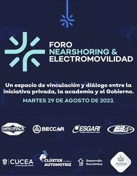 Cartel del Foro Electromovilidad y Nearshoring 2023