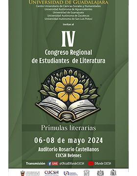 Cartel del IV Congreso Regional de Estudiantes de Literatura