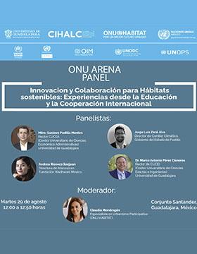 Cartel del Panel: Innovación y Colaboración para Hábitats sostenibles: Experiencias desde la Educación y la Cooperación Internacional