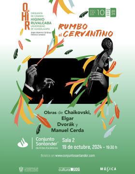 Cartel del Programa 10 de la Orquesta de Cámara Higinio Ruvalcaba (OHIR rumbo al Cervantino)