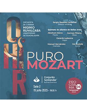 Cartel del Programa 6 de la Orquesta de Cámara Higinio Ruvalcaba: Puro Mozart