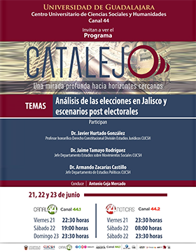 Cartel del Cartel del Programa Catalejo- " Análisis de las elecciones en Jalisco  y escenarios post electorales"