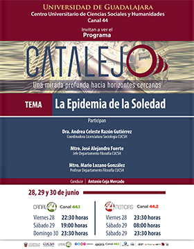 Cartel del Programa Catalejo: "La epidemia de la soledad"